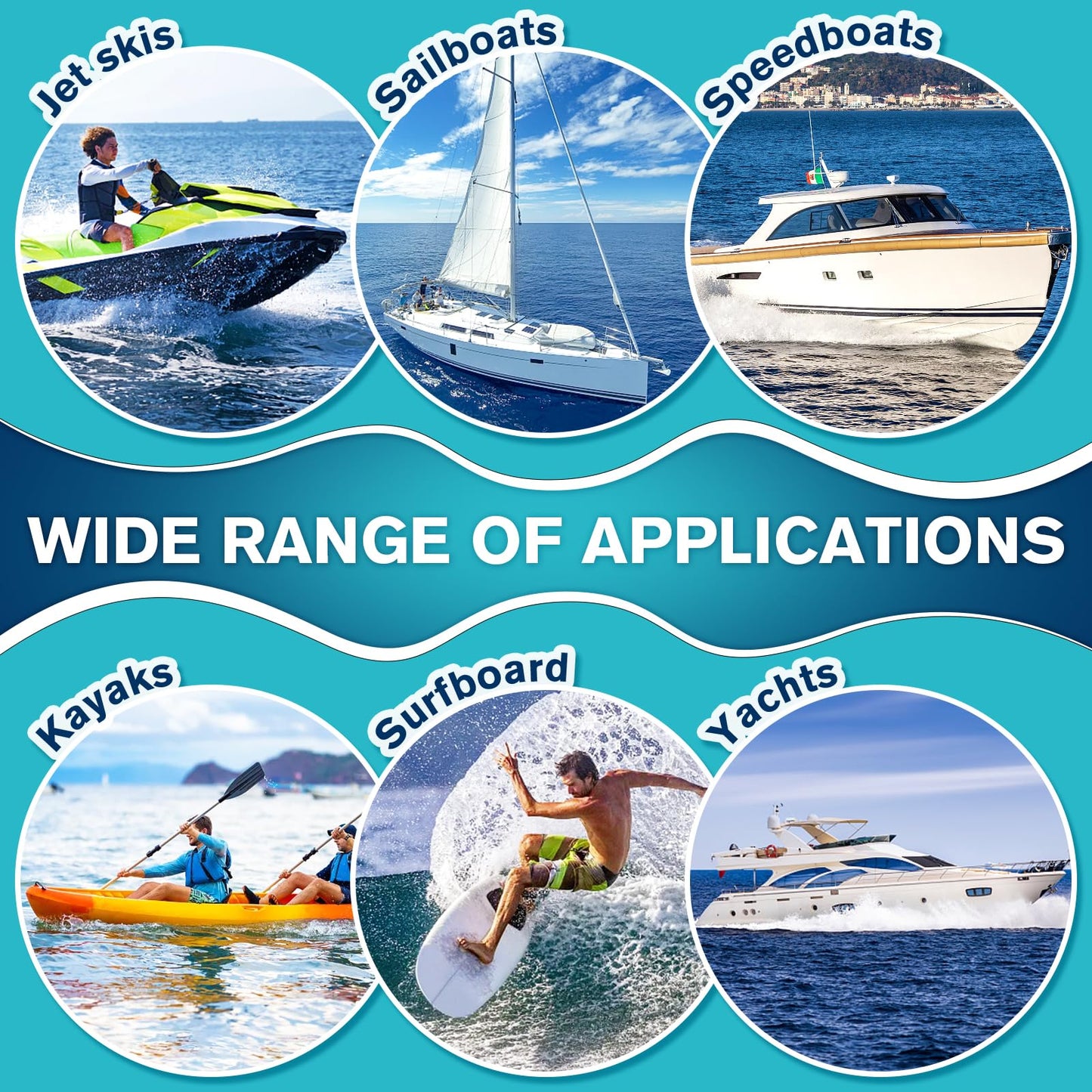 Fiberglass-Boat-Repair-Kit, Gel-Coat-Repair-Kit, Marine -Fiberglass-Repair-Kit for Boats, Epoxy Filler for Boats, Fiberglass Repair Kit Fix Holes, Chips, Scratches, Deep Cracks-Color Match