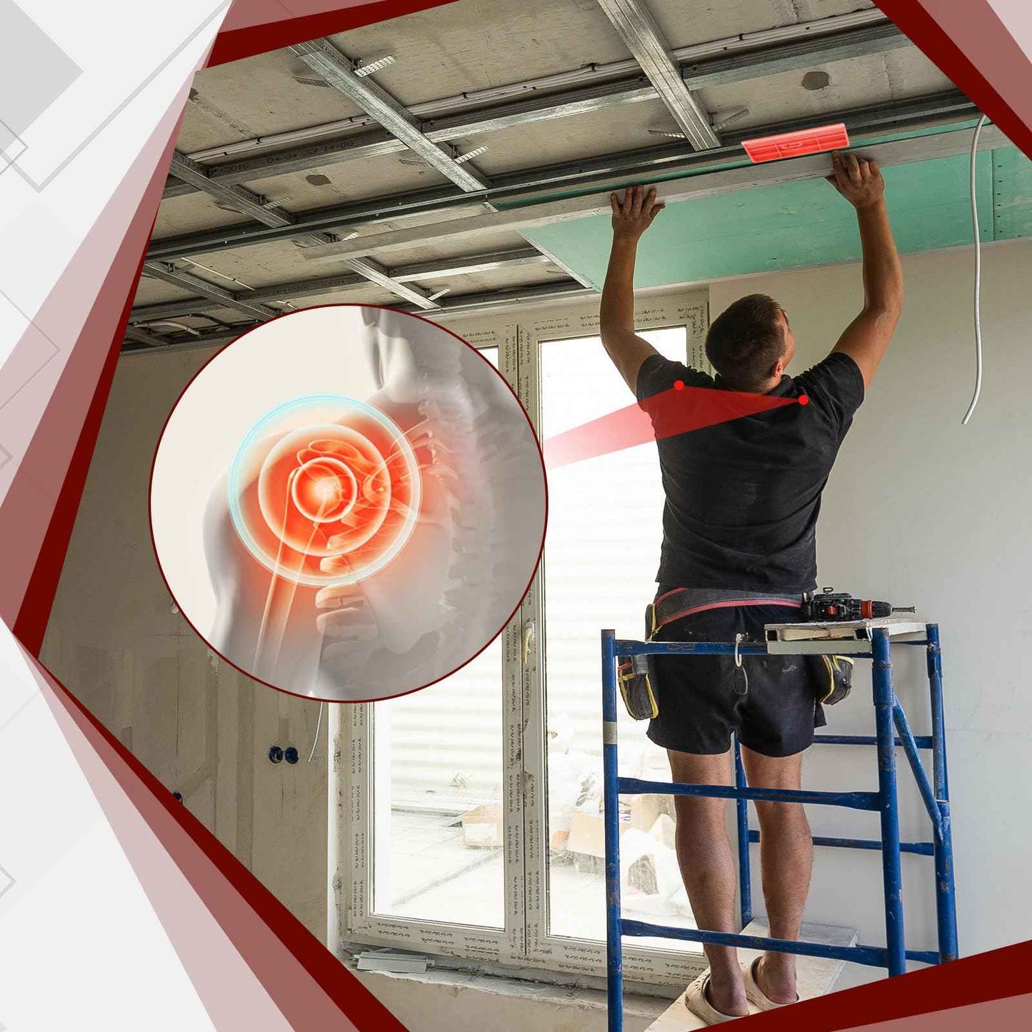 Landical 10 Pcs Drywall Fitting Tool Supports the Board in Place While Installing Drywall Holder for Simple Operation Labor Saving and Easy