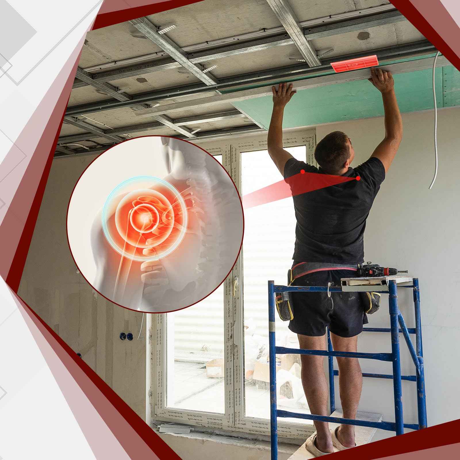 Landical 10 Pcs Drywall Fitting Tool Supports the Board in Place While Installing Drywall Holder for Simple Operation Labor Saving and Easy