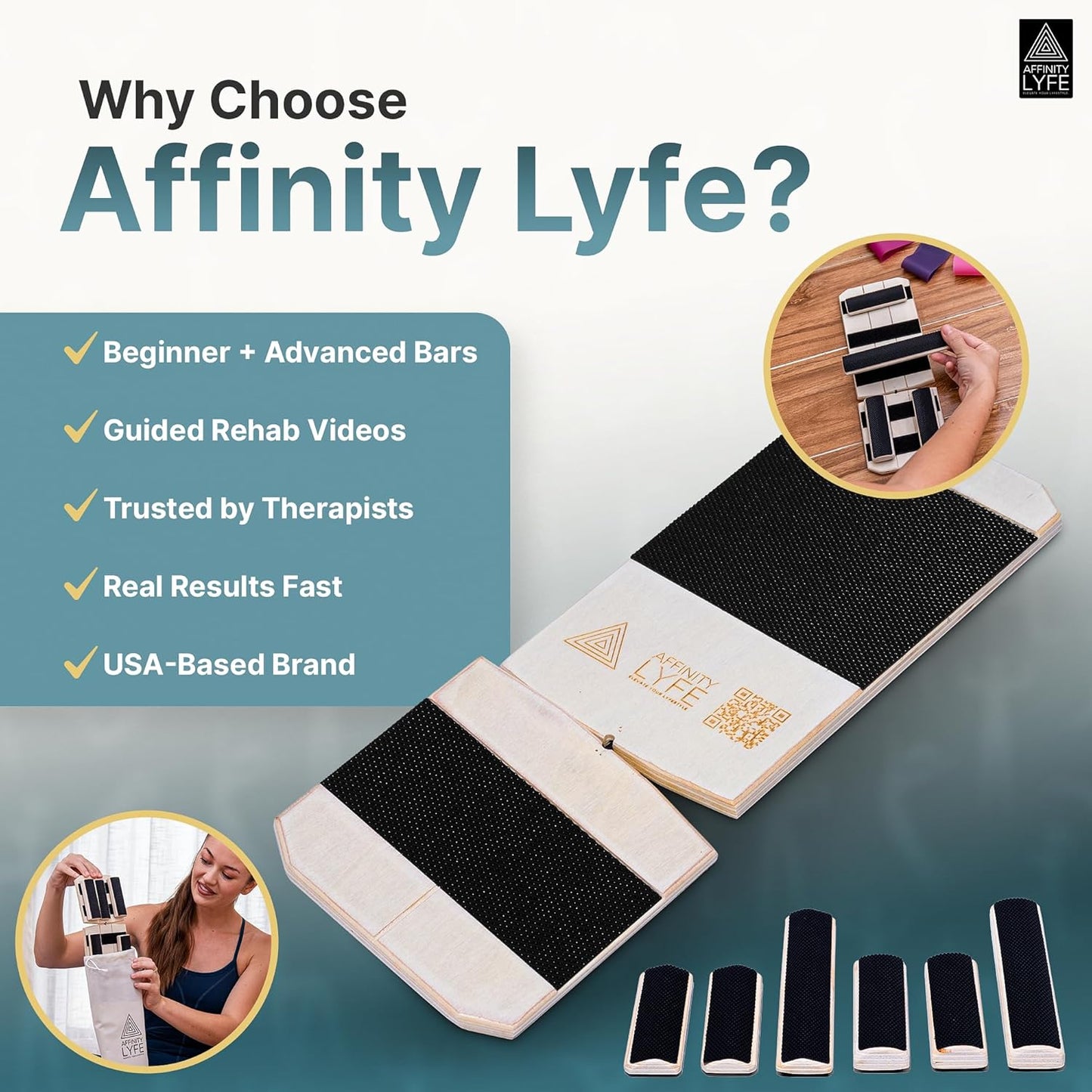 Skiennix Ankle Strengthener - Balance Trainer for Physical Therapy | 2 Difficulty Levels, Mobility Board for Injury Recovery
