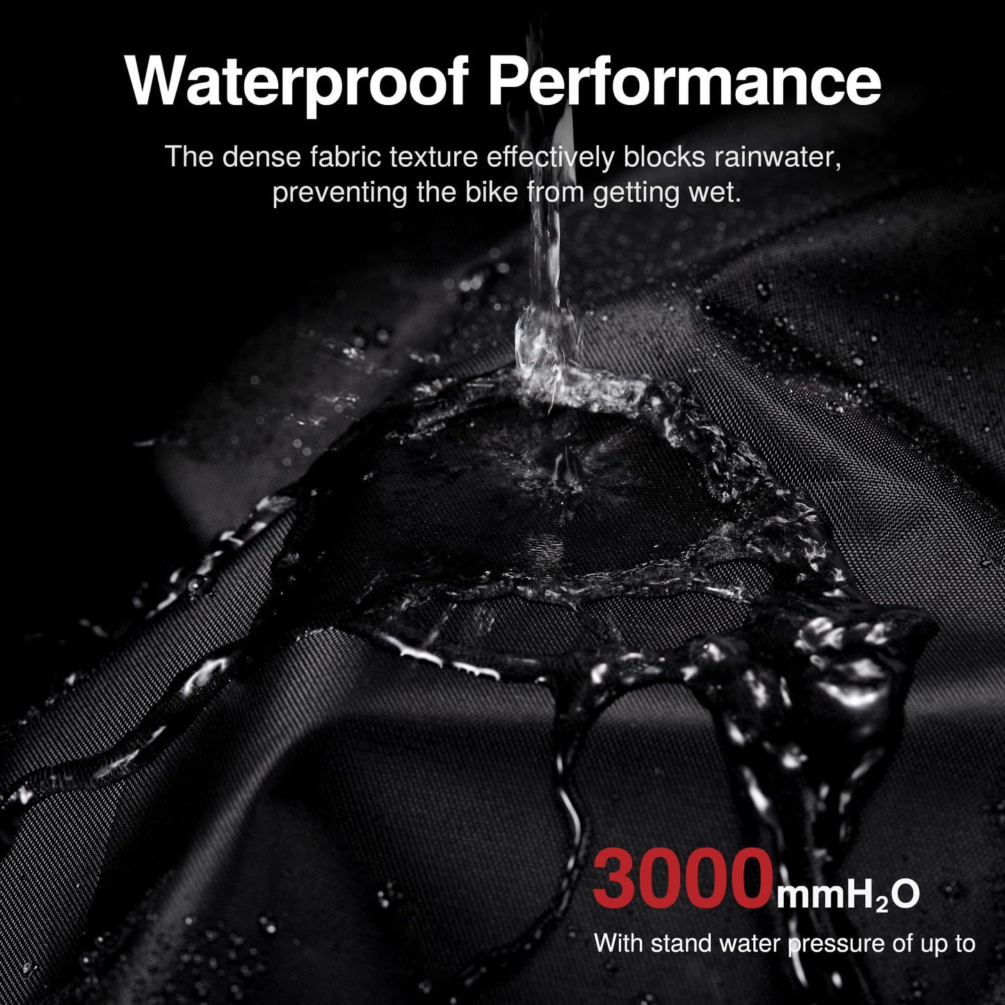 Puroma Bike Cover for 1/2/3 Bikes, 210D Waterproof Outdoor Storage Bicycle Covers Rain Sun UV Dust Wind Proof with Lock Hole for Mountain Road Electric Bike