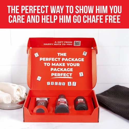 HAPPY NUTS - Anti-Chafing Deodorant Essentials Bundle Kit | Perfect Gift Set for Men