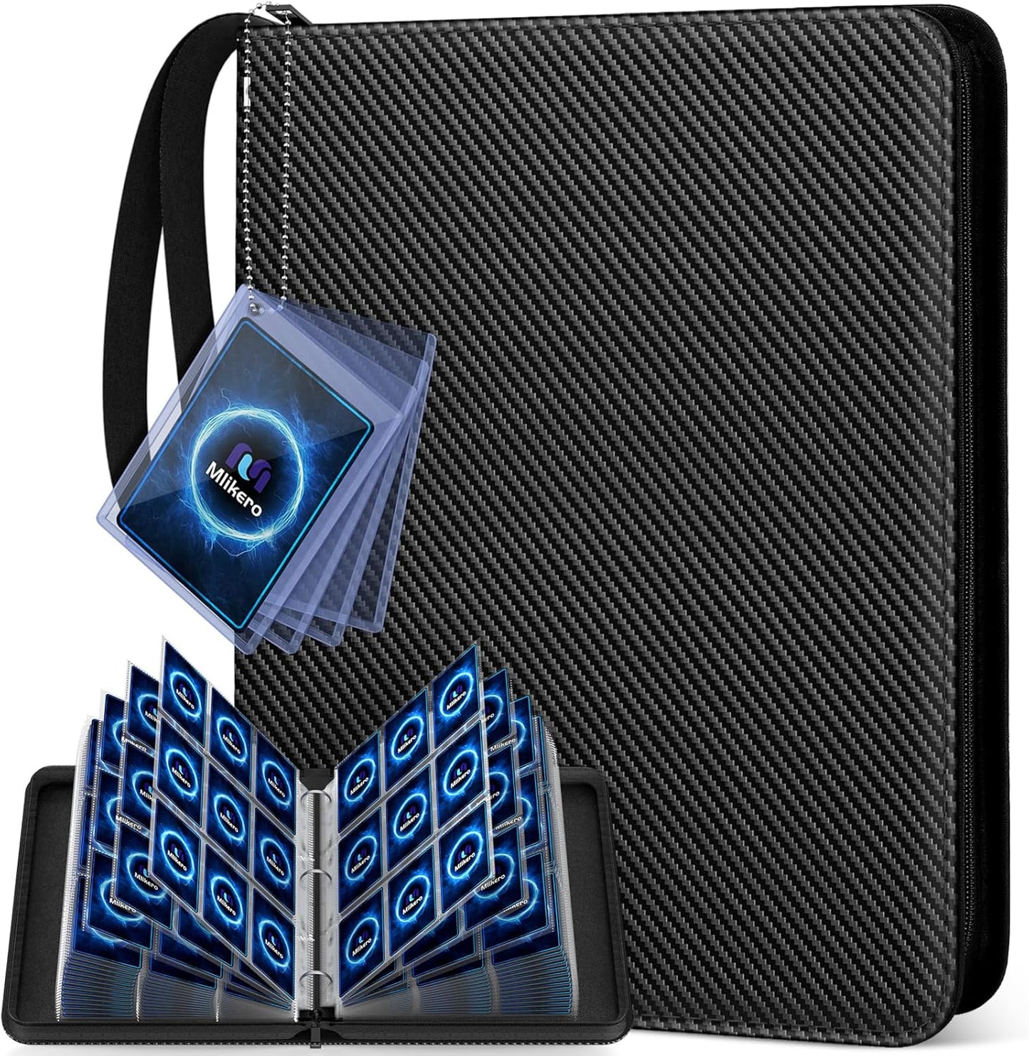 Mlikero Card Binder - 9 Pocket Trading Card Album with 720 Double-Sided PU Pockets | Ideal for MTG, TCG & Sports Cards