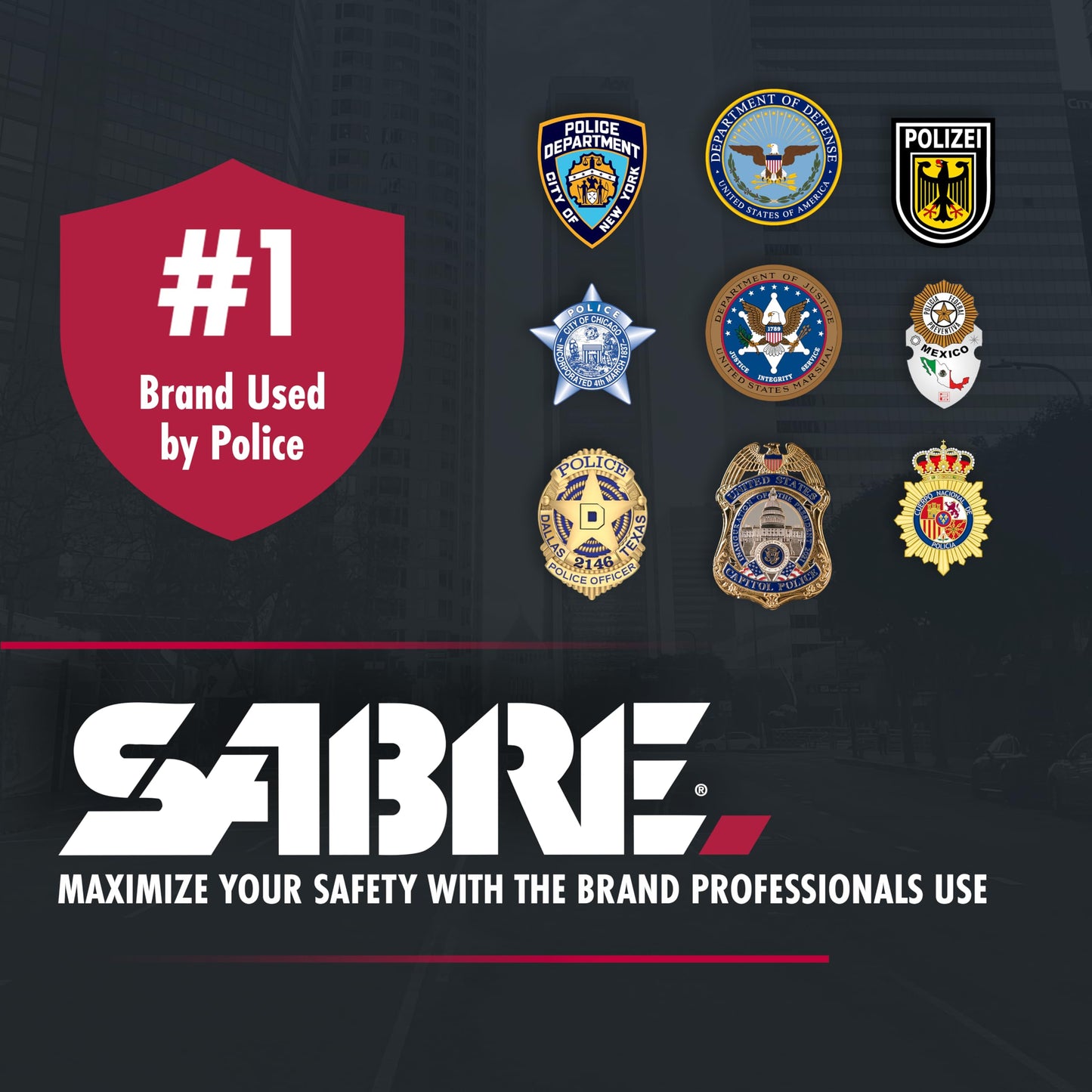 SABRE Mighty Discreet Pepper Spray, Protect Against Multiple Threats with 16 Bursts, Ultra-Compact Design, 40 Percent Smaller Than Other Pepper Sprays, UV Marking Dye, Snap Clip, 0.18 fl oz