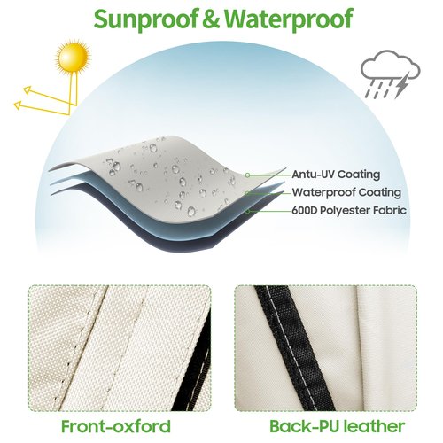 10L0L Golf Cart Seat Covers Protector for 2/4 Passenger EZGO Club Car Half Waterproof Cover, Dust Cover More Convenient to Use & Storage Than a Full Cover