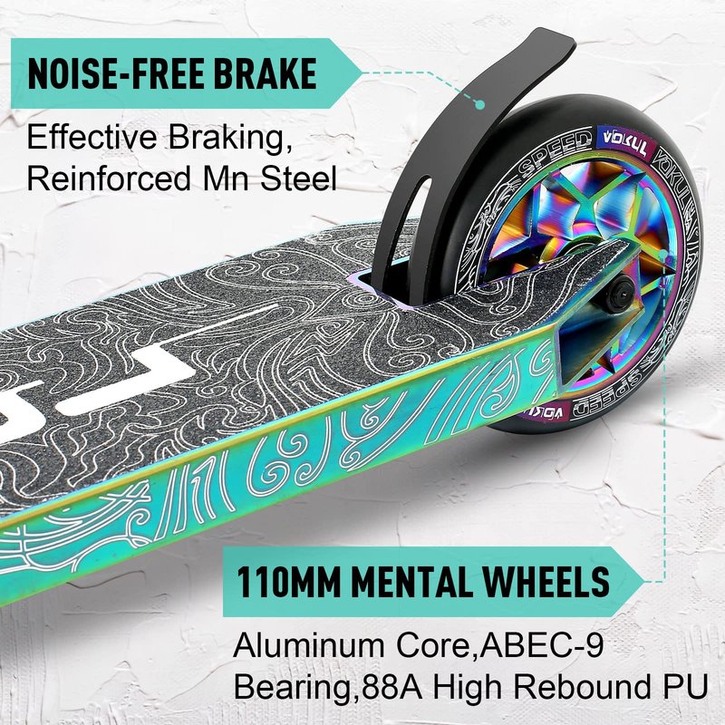 VOKUL K1 Pro Trick Scooter | Stunt Scooter, for Kids 8 Years and Up,Teens,Adults - Best Entry Level Freestyle Stunt Scooter for,Boys,Girls - Freestyle Skate Park Street Scooter