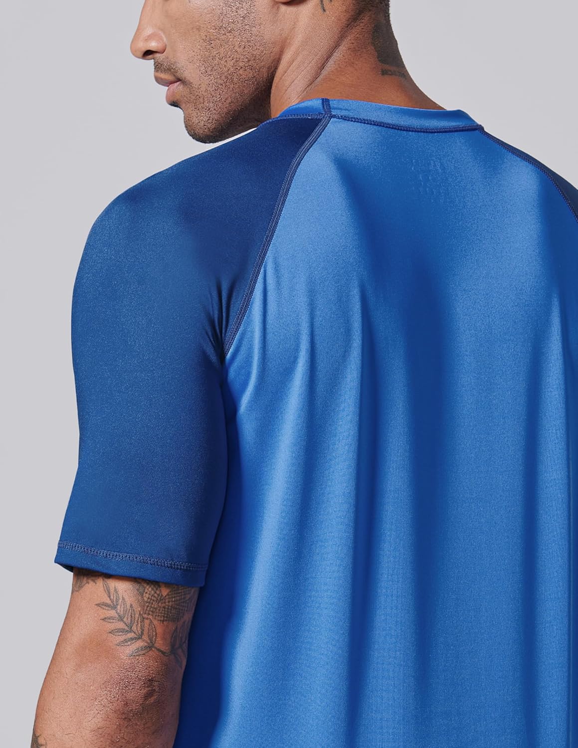 Skiennix Swim Shirts for Men - UPF 50+ Quick Dry Rash Guard | Loose Fit Short Sleeve - 2-Pack