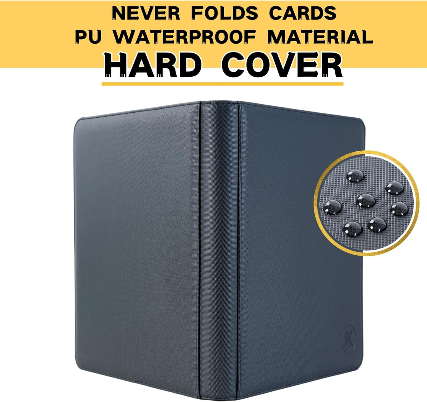 Skiennix 1000+ Pockets Trading Card Binder - 16-Pocket Album for MTG & Sports Cards (Black)