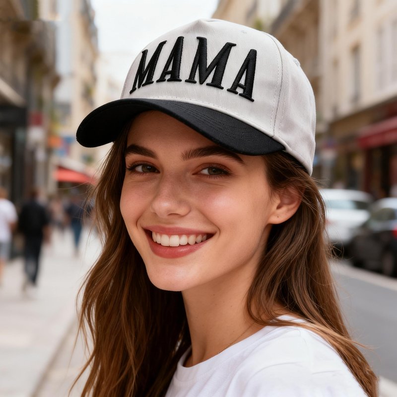 Bofemgt Mom and Dad Hats - 3D Embroidered Adjustable Cotton Baseball Caps Gift for Couples New Parents Black