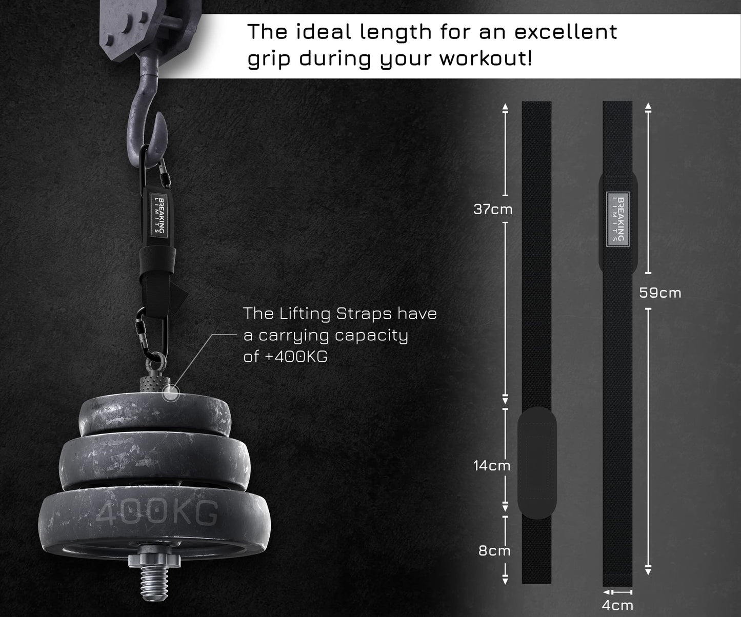 Breaking Limits Lifting Straps & Wrist Wraps for Weightlifting Men & Women