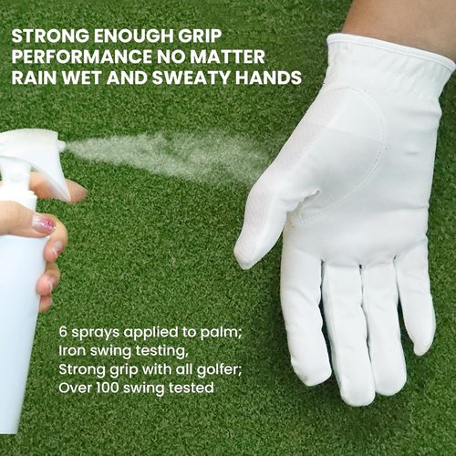 FINGER TEN Golf Gloves - All-Weather Grip for Men - 6-Pack in Various Sizes | Ideal for Rainy Conditions