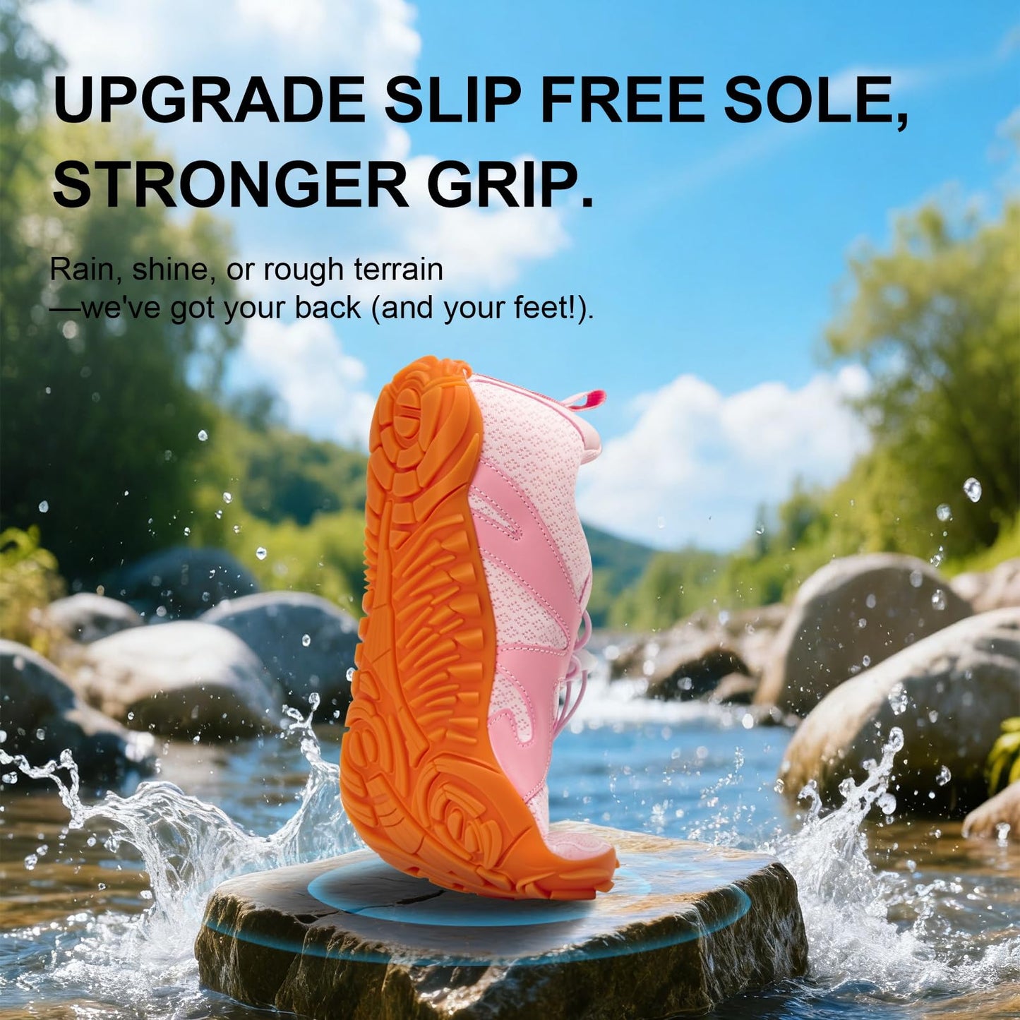 ELETON Barefoot Shoes Women Men Hiking Water Shoes Wide Toe Box Zero Drop