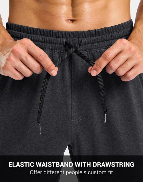 G Gradual Men's Joggers - Stretch Tapered Sweatpants with Zipper Pockets | Quick Dry Athletic Gym Pants