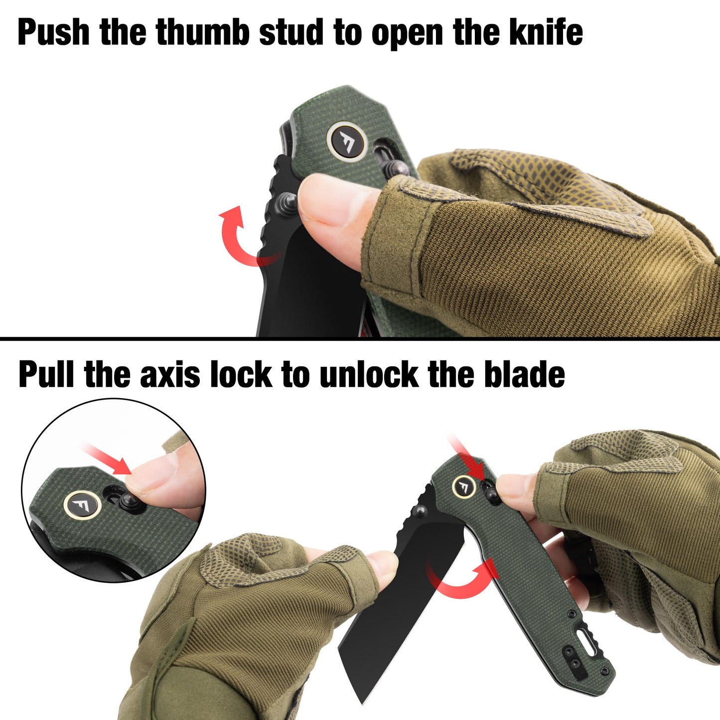 SKIF FLISSA Pocket Knife with 14C28N Stainless Steel Blade, Linen Micarta Handle, Axis Lock and Reversible Belt Clip, One-Hand Open Folding Knife for Hiking, Camping, Fishing, Indoor and Outdoor Activities