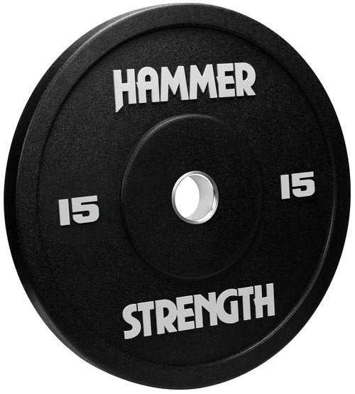Hammer Strength 15Lb Black Urethane Bumper Plate