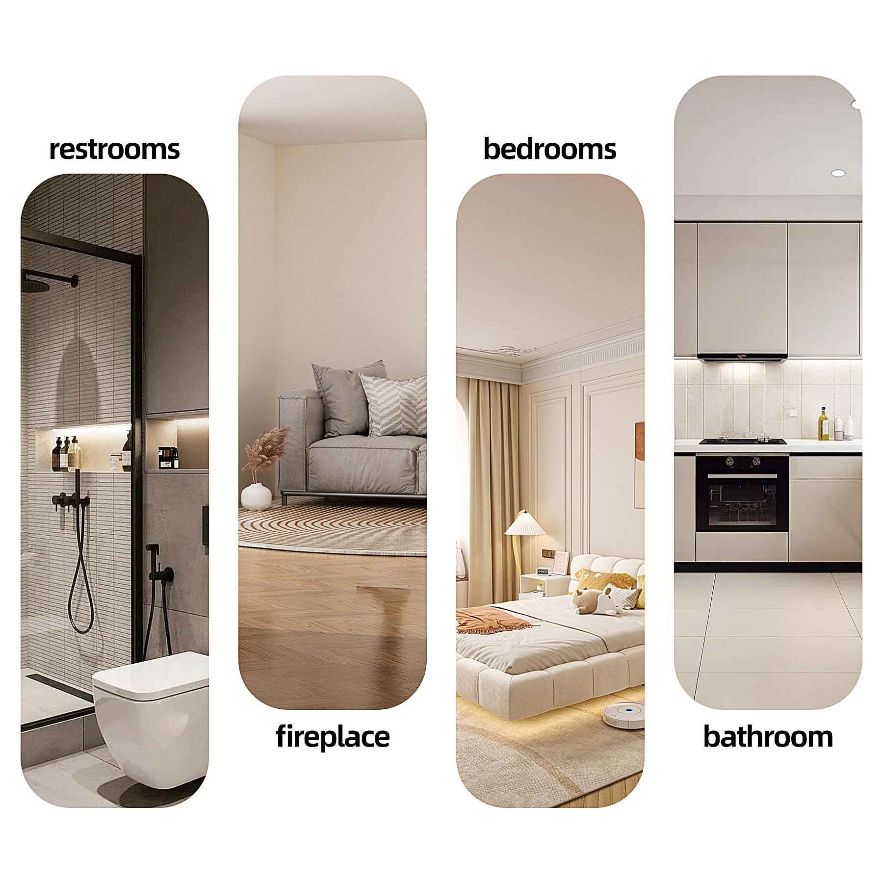 4 Pack 4 Inch Soffit Vent for Exhaust Fan with Built-in Mesh Screen, Black Round Soffit Exhaust Vent Cover ABS Louver Grille Cover, Eve Dryer Vent for Bathroom Office Kitchen (4 pack 4in-black)