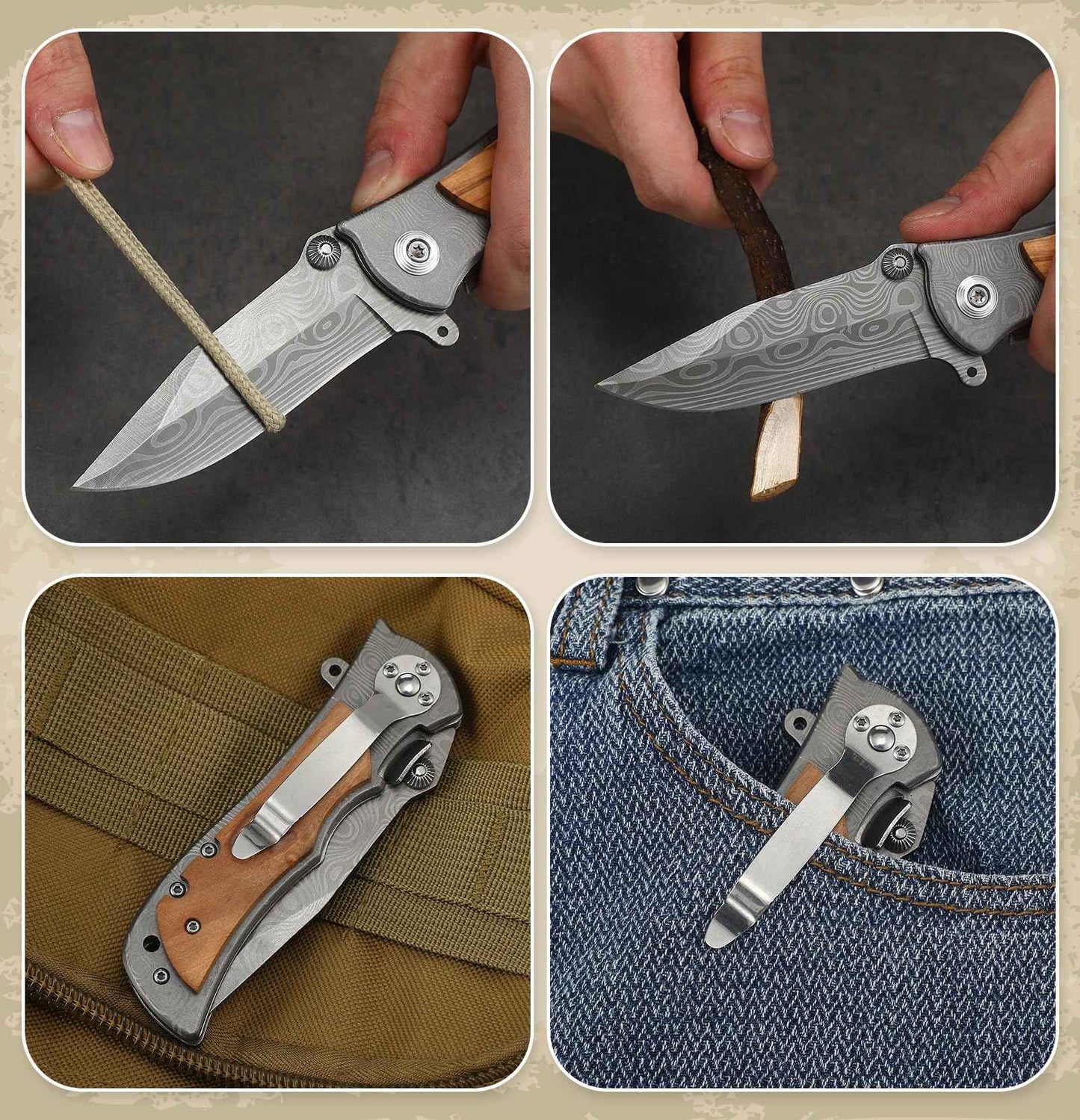 Lanties 20 Year Anniversary Keepsake Gifts for Him Engraved Pocket Knife with Gift Box Happy Tin Anniversary Customized Wedding Birthday Father's Day Gifts for Men Husband