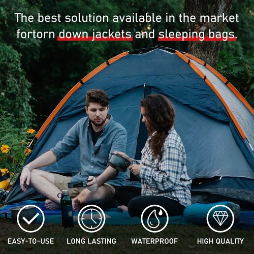 Down Jacket Repair Patches by [Brand Name] - Waterproof Self-Adhesive Nylon Fabric Repair | Ideal for Jackets, Tents & Outdoor Gear