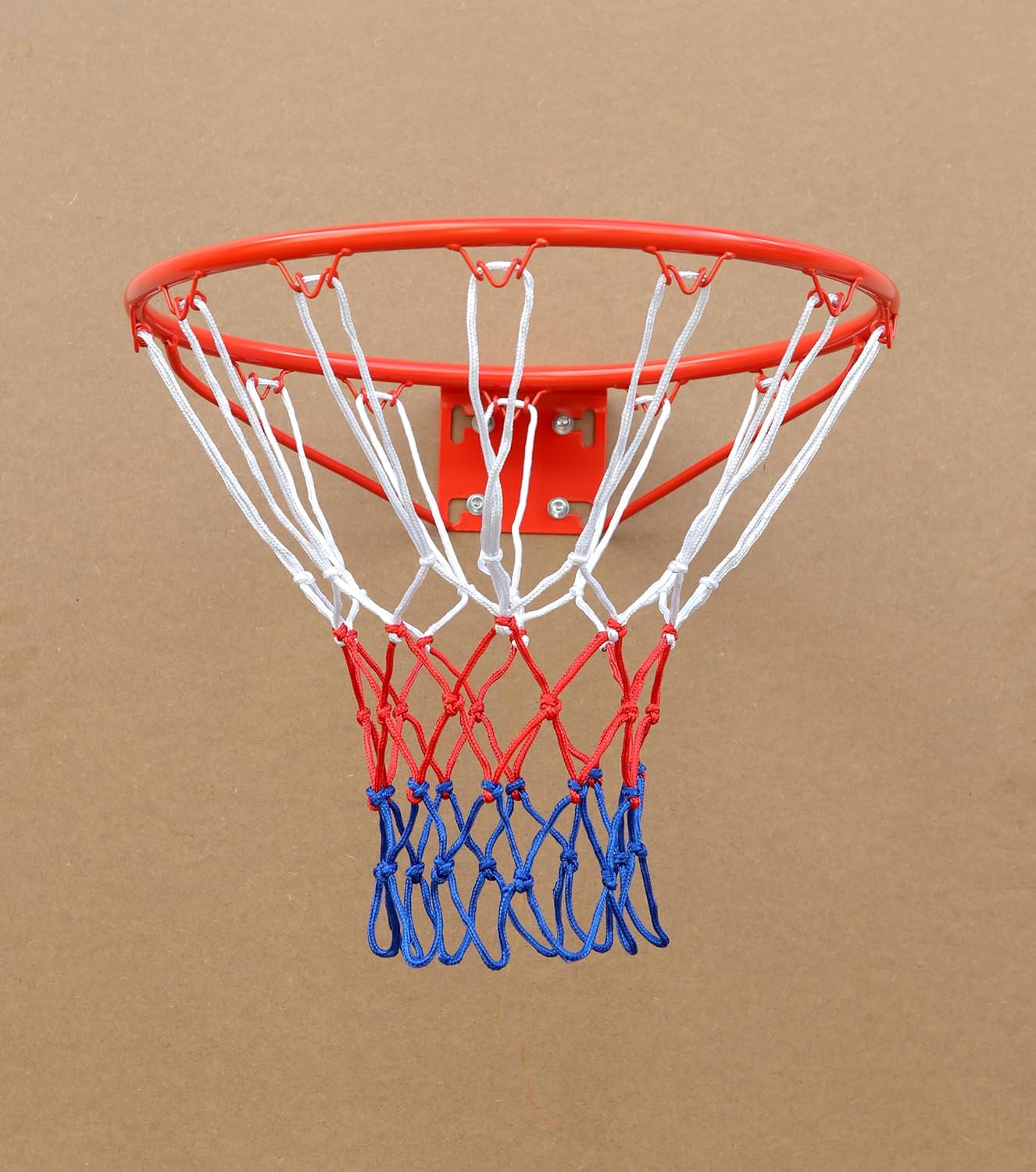 Skiennix 18-Inch Basketball Rim - Heavy Duty Solid Steel with All-Weather Net for Indoor/Outdoor Use