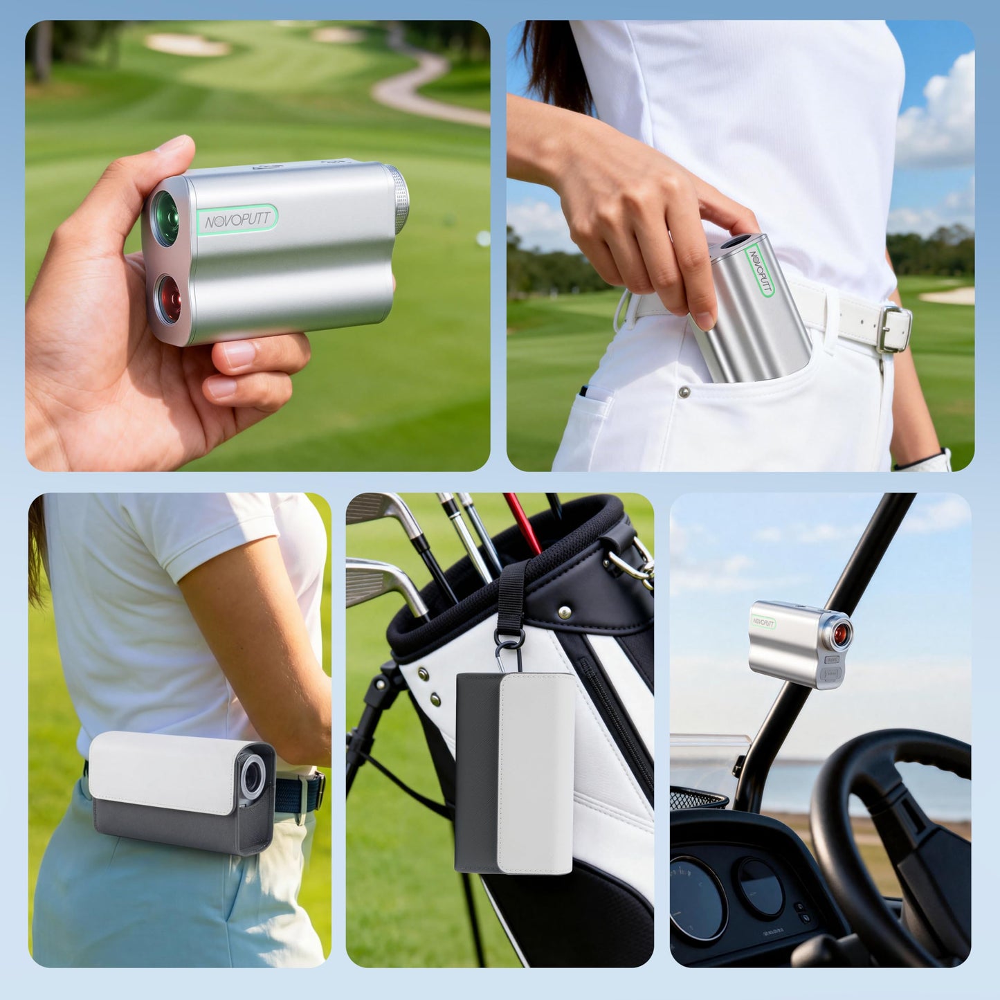 1200 Yards Golf Range Finder with External Slope Switch, Magnetic Aviation Aluminum Body, 7X Magnification Laser Rangefinder for Golf & Hunting, USGA Tournament Legal, USB-C Rechargeable & 0.5S Lock