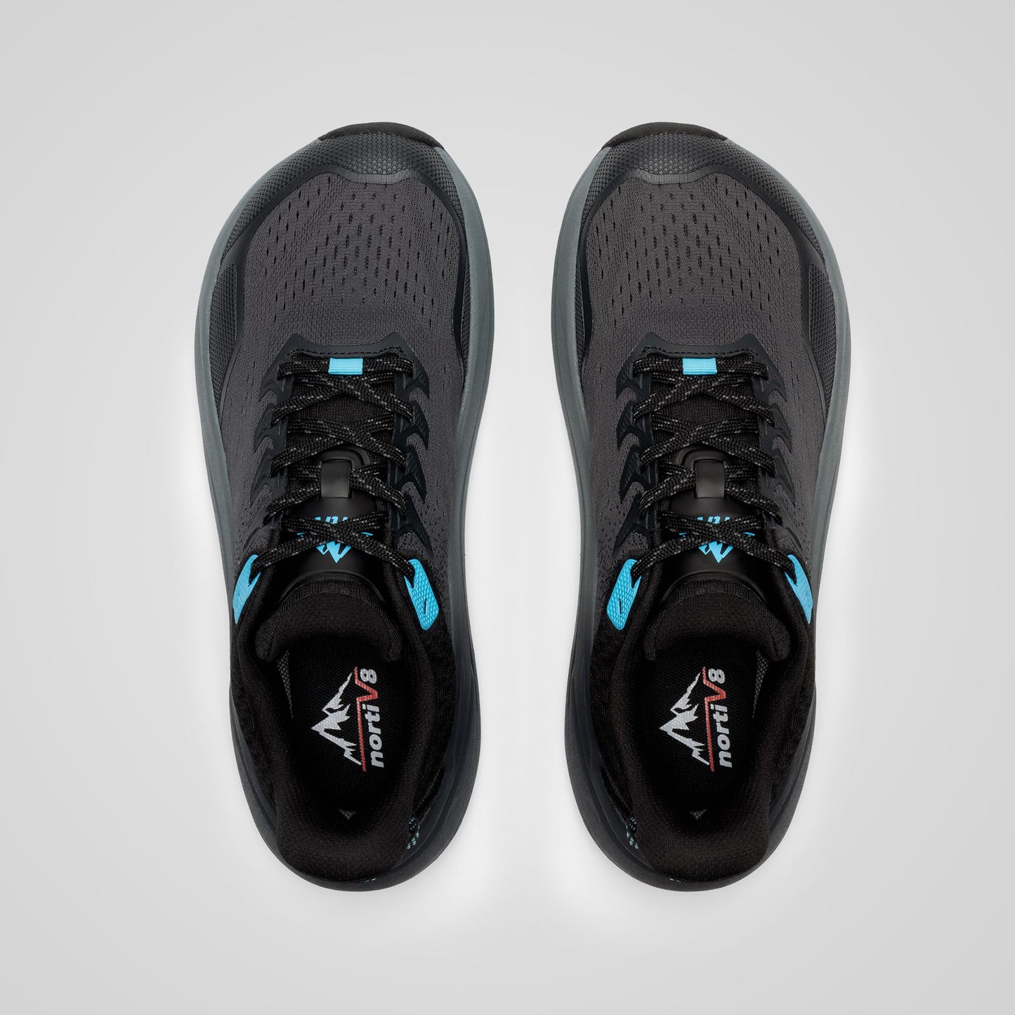 NORTIV 8 Men's Wide Toe Box Trail Running Shoes Cushion Walking Barefoot Tennis Workout Gym Cross Training Shoe Fashion Sneakers Whitney,Size 11,Black,SNRS25001M