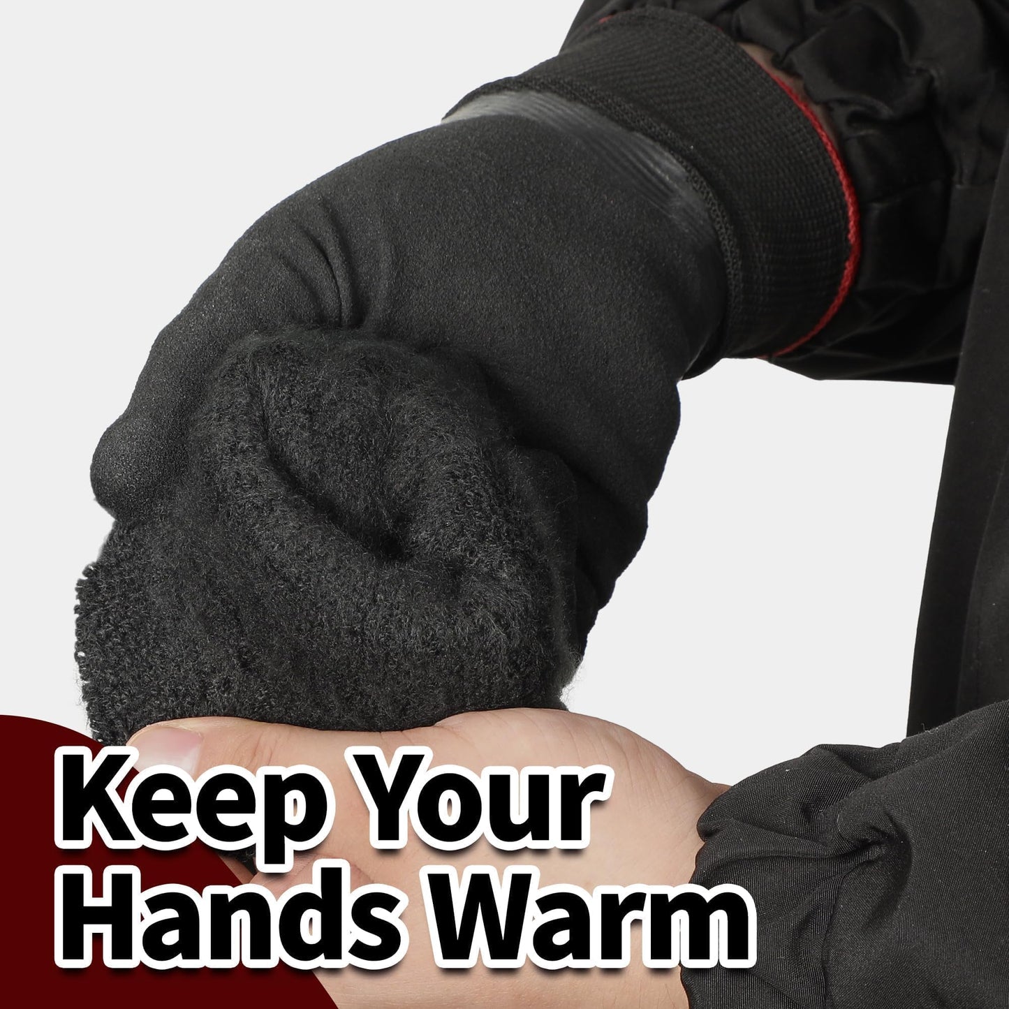 Schwer Waterproof Winter Work Gloves, ANSI A2 Cut Resistant Freezer Gloves for Outdoor Cold Weather Keep Hands Warm, Thermal Insulated Gloves for Shoveling Snow, Ice Fishing, Super Grip, L