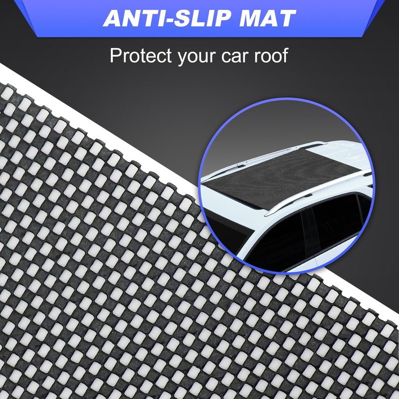Sailnovo Rooftop Cargo Carrier PVC 20 Cubic Waterproof Rooftop Car Storage Bag with Anti-Slip Mat, 6 Door Hooks Soft-Shell Car Top Carrier for Vehicle