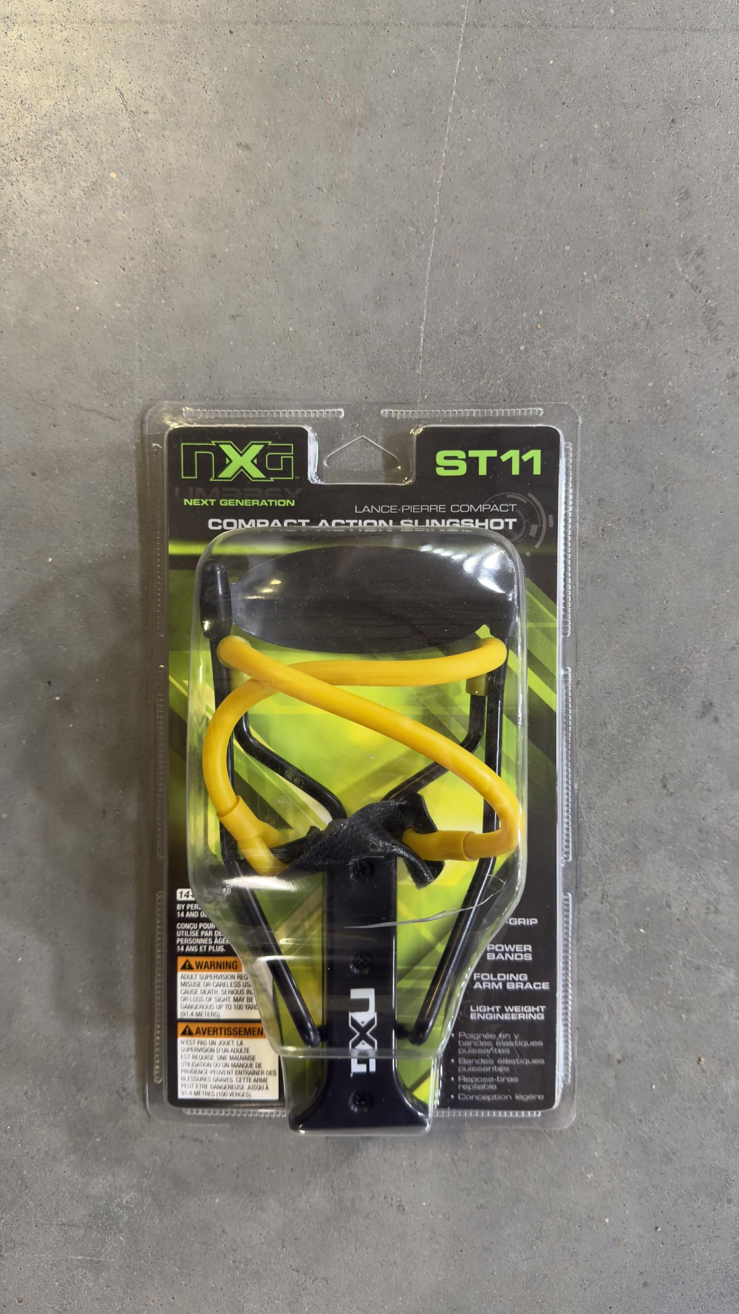 Umarex NXG ST11 Compact Folding Slingshot Wrist Rocket,Multi,One Size