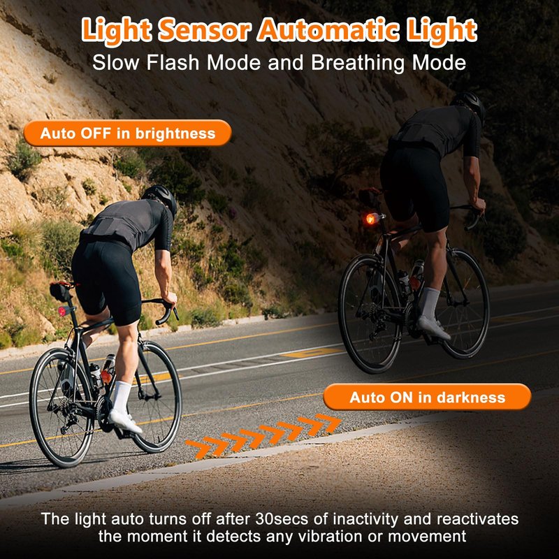 NineLeaf 300 Lumens Bike Tail Light, Rear Bicycle Lights Ultra Bright,Smart Bike Tail Light Brake Sensing Auto On/Off,USB-C Rechargeable,IP65Waterproof, 220°Adjustable Angle 1000M Range,Seatpost Mount