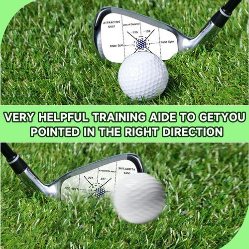 ATTRACTIVE Golf Impact Tape Set, 360 Pcs Club Impact Stickers for Golf Clubs, Self-Teaching Sweet Spot and Consistency Analysis, Useful Training Aid Improve Swing Accuracy (360)