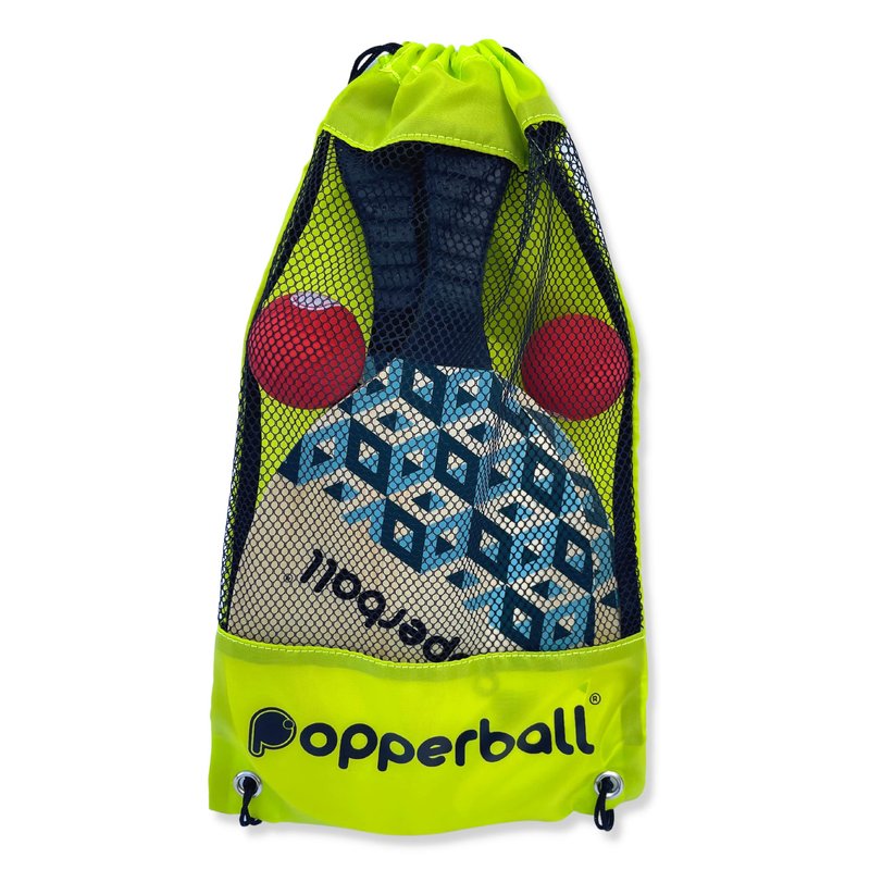 Paddleball Set by Popperball - Premium Beach Paddle Ball Set with 2 Paddles, 2 Balls & 1 Carry Bag