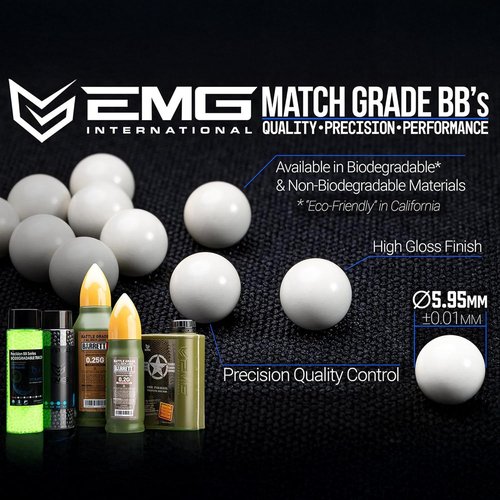 Evike Airsoft - EMG International Match Grade 6mm Airsoft BBs | Precision Performance 0.20g