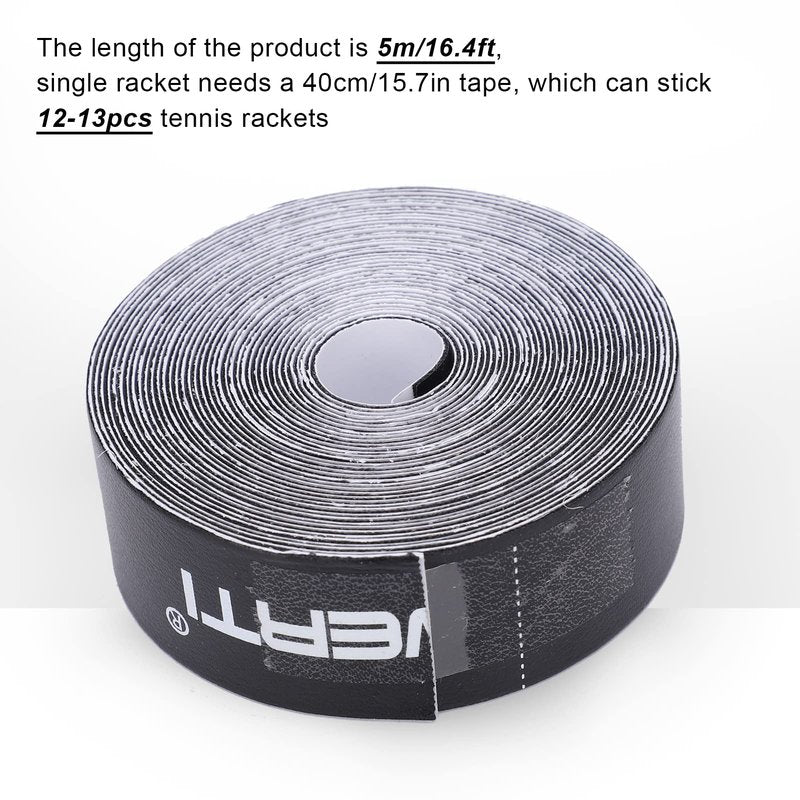Racket Protections Tape, Tennis Guard Anti Scratch Tape Racket Frame Guard PU Protective Sticker for Tennis Practice Racquetballs