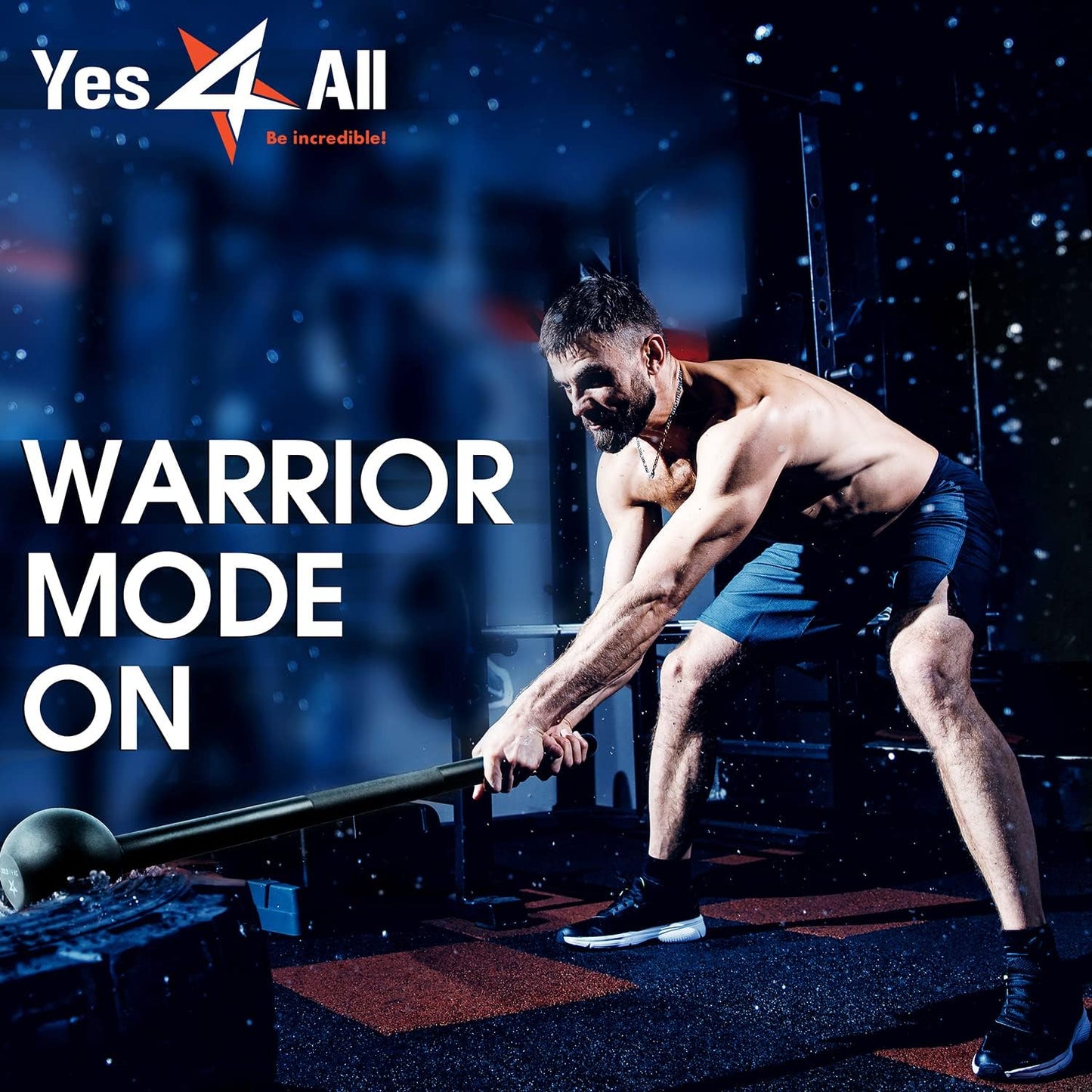 Yes4All Steel Mace Bell - Versatile Strength Training Tool for Full Body Workouts | 5-30 LB Options