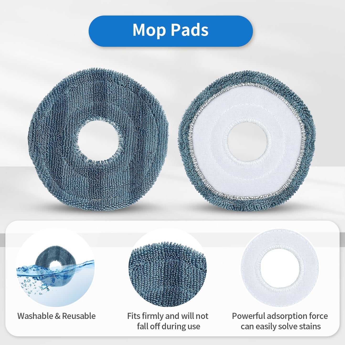 BUXEBUX 23 Pack C20 Omni Replacement Parts Accessories for Eufy C20 Omni Robot Vacuums kit, 1 Roller Brush, 4 HEPA Filters, 4 Mop Pads, 6 Side Brushes, 6 Dust Bags, 1 Clean Tool, 1 Screwdriver