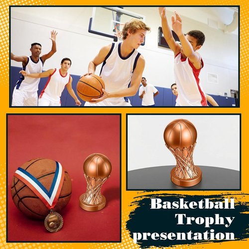 Kenning Basketball Trophy - 6 Inch Mini Award for Tournament Winners | Gold Finish for Sports Teams