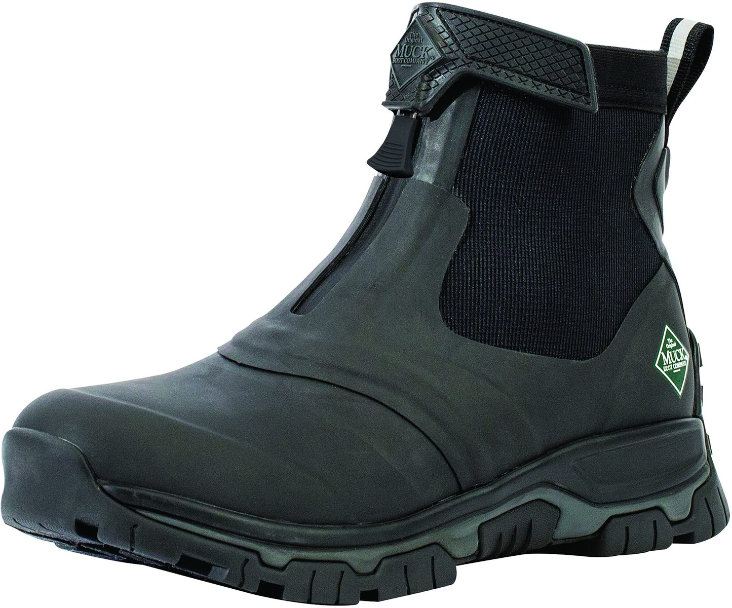 MUCK Men's Apex Mid Zip Ankle Boot, Black, Size 9(M)