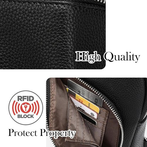 INICAT RFID Blocking Sling Bag - Anti-Theft Crossbody Purse for Women | Stylish Vegan Leather Design