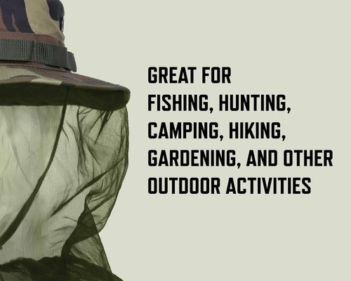 Rothco Boonie Hat with Mosquito Netting - Sun and Insect Protection for Outdoor Activities Multicam