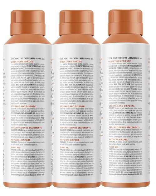 Grand Tongo Citrus + Sandalwood Insect Repellent, 12-Hour Mosquito & Tick Protection, Picaridin-Based, Water-Based, Lightweight, Quick-Drying, Vanishing Scent, DEET Alternative, Face & Body Use,3 Pack
