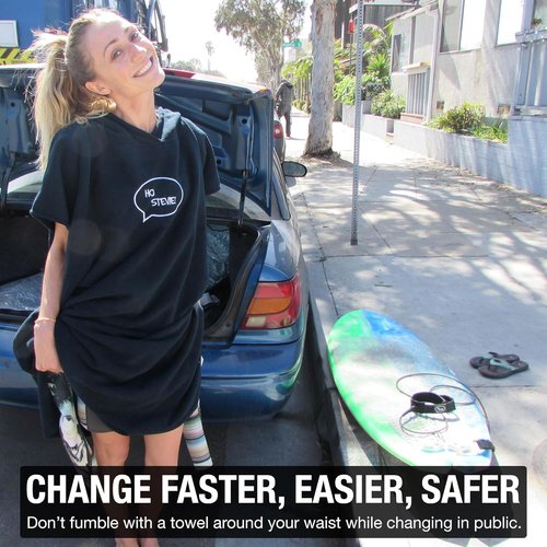 Ho Stevie! Surf Poncho - Warm and Soft - Easily Change in/Out of Wetsuit Without Towel Falling Down