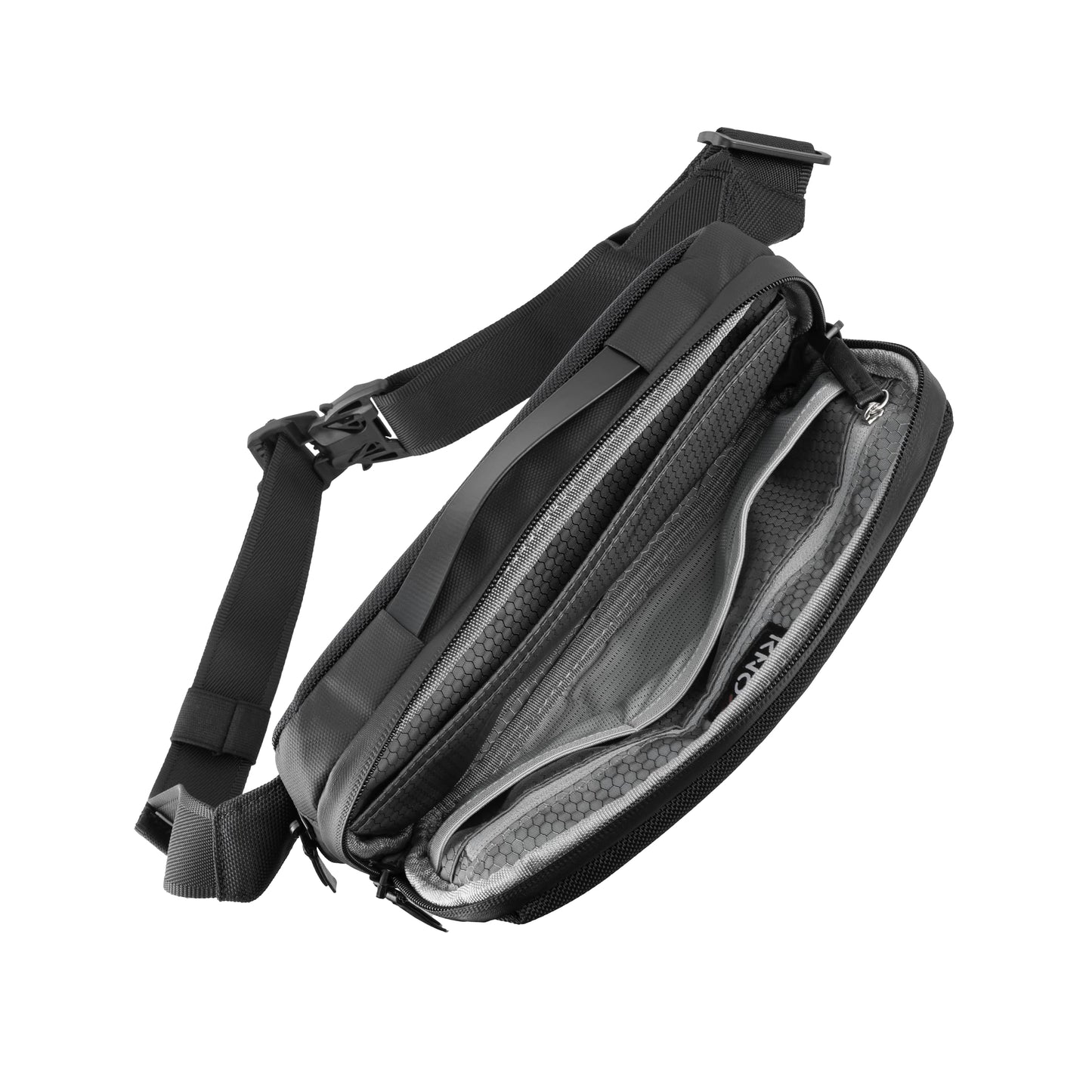 ApeX Sling Bag – Odor Proof Crossbody EDC Bag with 6-Layer Carbon Lining, 1680D Cordura® Ballistic Nylon, Tamper-Proof Zippers, Magnetic Buckle, Adjustable Strap