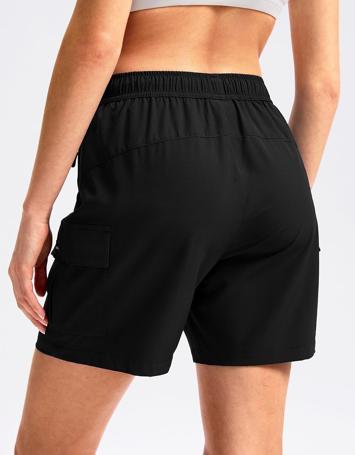 SANTINY Women's Hiking Cargo Shorts - Quick Dry Lightweight Design with Zipper Pockets | 5''/7''/9'' Sizes