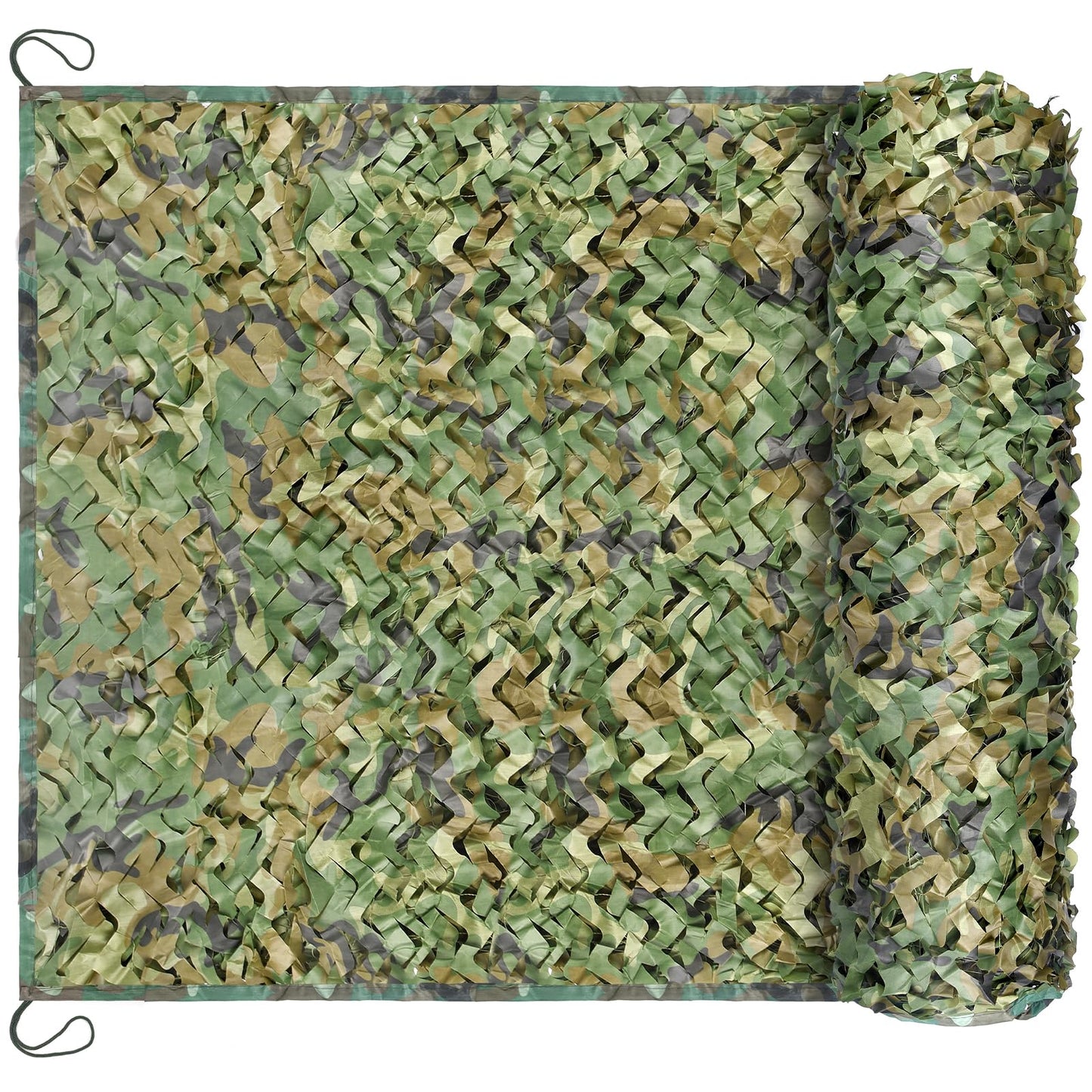 Yeacool Camo Mesh Netting Camouflage Netting Military Surplus Hunting Blind Net for Military Theme Party Decorations Backdrop Sunshade Car Cover Camping Shooting (Woodland Camo, 10ftx13ft, 3m*4m)