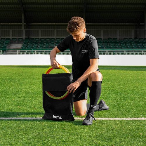 FORZA Agility Rings - 12 Pack Speed & Agility Training Equipment for Athletes | 10 Color Options Available