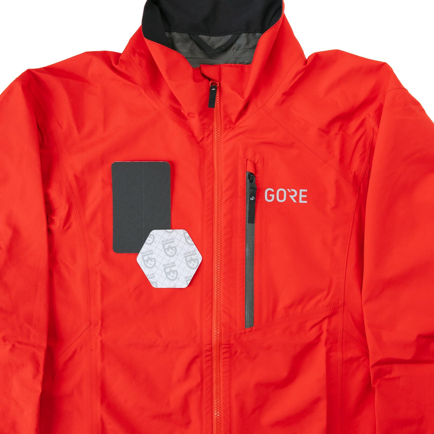 GEAR AID Tenacious Tape Gore-TEX Fabric Patches for Jacket Repair, Black, Round and Rectangle