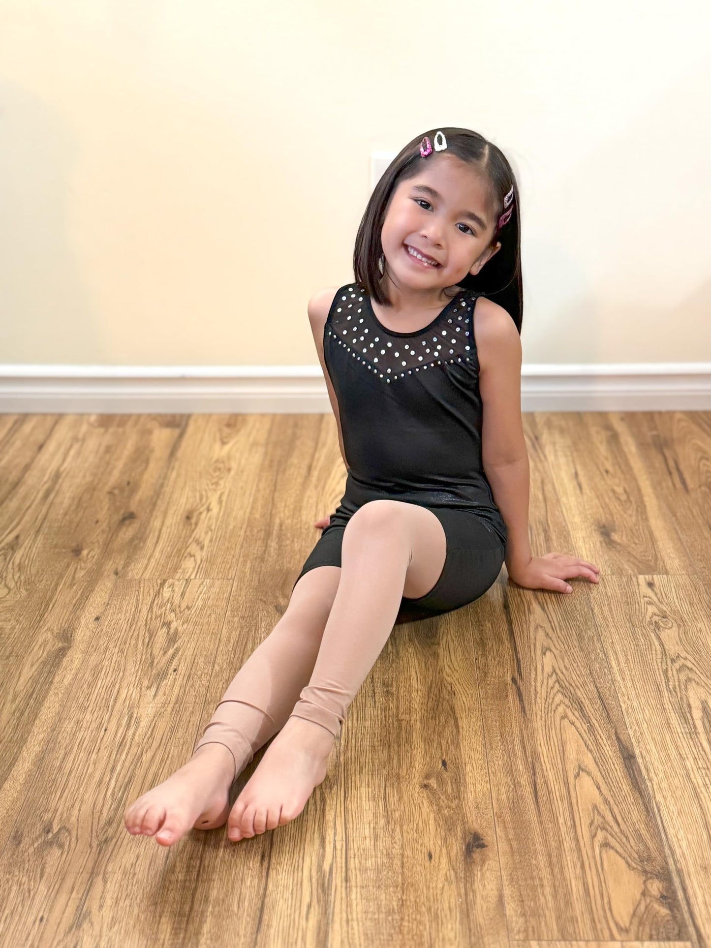 Stelle Girl's Footless Tights Ultra Soft Dance Tights for Ballet, Gymnastics, School (Toddler/Little Kid/Big Kid)(2 Pack Tan, M)