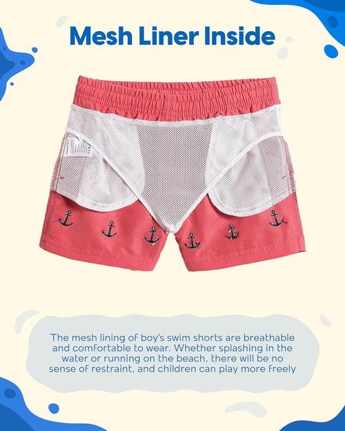 Maamgic Boys Swim Trunks - Stylish Toddler Bathing Suit Shorts for Little Boys | Comfortable Fit