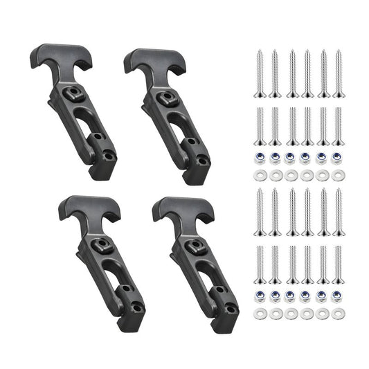 Shu-Ran T-Handle Draw Latches, Rubber Cooler Latches Replacement for Cooler,Boat,Golf Cart,Tool Box,Off-Road Vehicles,Farm Machinery, Harder Rubber Without Elasticity(4 Pack)
