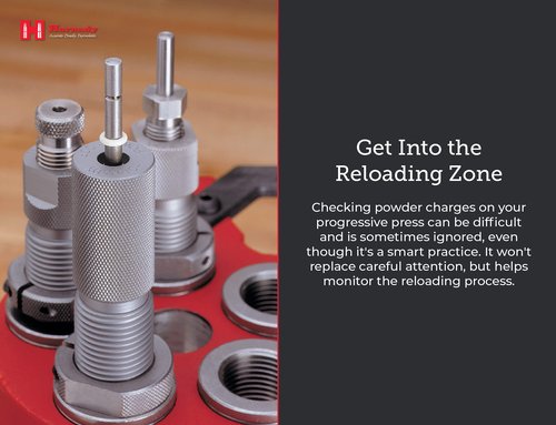 Hornady Powder Cop – Install on Your Progressive Press, Automatically Checks Dropped Charges – Works with All Powder Types and Cartridges – Item 050063